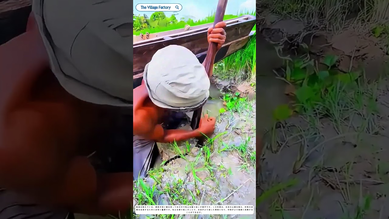 泥を掘り起こす技術：農家の知恵が水田を豊かにする