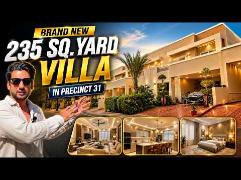 Precinct 31 Brand New 235 Sq. Yards Villa For Sale | Bahria Town Karachi