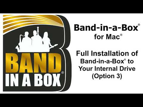 Band-in-a-Box® for Mac® - Full Installation to the Internal Drive (Option 3)