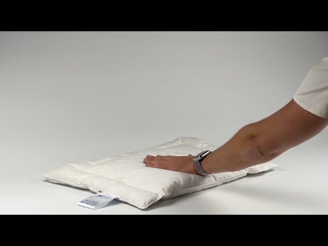 Подушка пухова для немовлят з білим пухом, 100% пуху