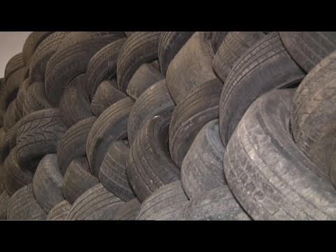 How do you dispose of rubber tires?