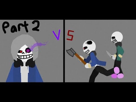 Undertale Animation - Dust Sans VS Horror & Killer Sans (PART-2) [Pivot Animator]