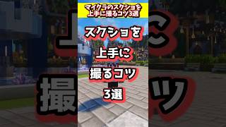 マイクラのスクショを上手に撮るコツ3選 #マインクラフト