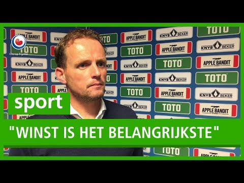 SPORT: Trainer Sipke Hulshoff: "Winst is het belangrijkste"