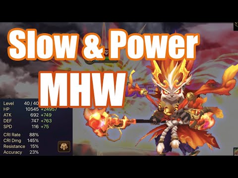 【Summoners War | Curry's RTA】Slow & Power Mei How Wang, he dont need speed, he needs power!!!