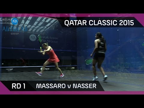 Squash: Qatar Classic 2015 - Women's Rd 1 Highlights: Massaro v Nasser