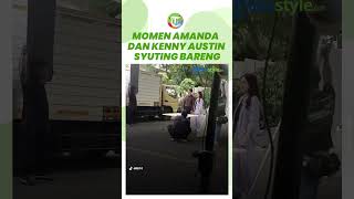Momen Amanda Manopo Beradu Akting Bareng Kenny Austin di Lokasi Syuting, Bikin Heboh Fansnya