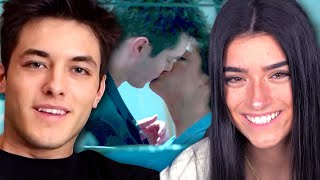 Tik Tok stars Dixie D’Amelio and Griffin Johnson KISS in a video and REACT to fans on Twitter!