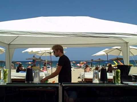 Zest Mixology flair cocktail skills at Sands, Ibiza