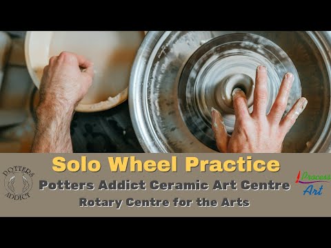 Pottery: Hands-On Pottery: Students' Solo Wheel Practice Timelapse | Lesson 3