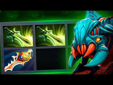 Weaver in 7.40b Patch🔥🔥🔥Safelane Solo Carry 28Kills x2 Butterfly + Divine Rapier One Shot | Dota 2