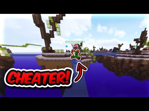CONFUSED HACKER tries to bhop on me (but fails) | hypixel bedwars