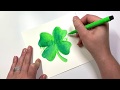 View 9 Watercolor Shamrock Background