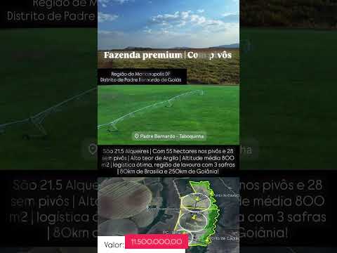 21.5 Alqueires em Padre Bernardo| Saiba mais 62 99373-6407