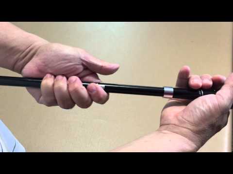 How to assemble a collapsible aluminum trekking pole - Vorosy, for walking, hiking