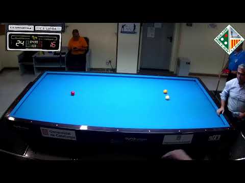 LLIGA CATALANA 3BANDES 4aDIV - CB LLEIDA "C" (M.SALMERON) vs CB CERDANYOLA "B" (P.SARRATE)