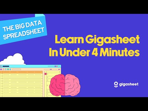 Learn Gigasheet In Under 4 Min: The Fastest Way To Analyze Big Data