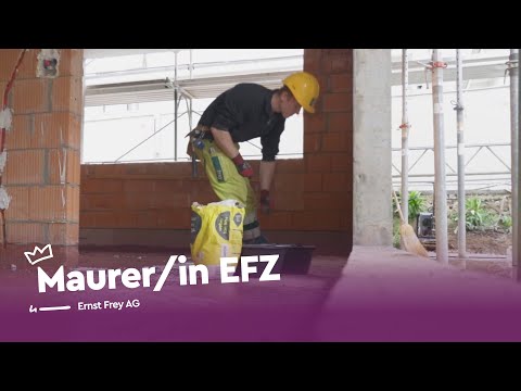 Mit Stein und Mörtel: Maurer/in EFZ - Ernst Frey AG | Lehrstellenvideo | Yousty