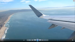 Los Angeles-Dallas flight: Pacific beaches, Long Beach, Palm Springs, Rio Grande 2016-02-10