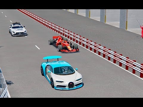 Ferrari F1 2018 vs Bugatti Chiron - TT Isle of Man