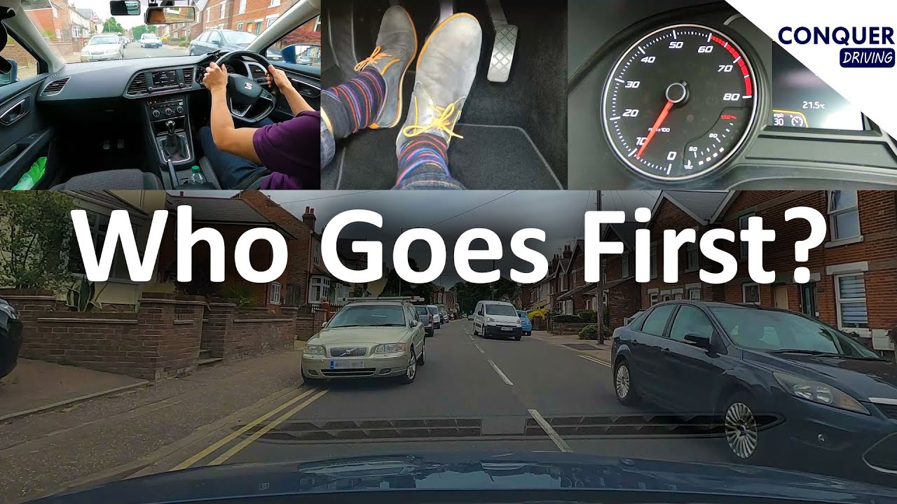 Priority in the UK including Crossroads and Parked Cars