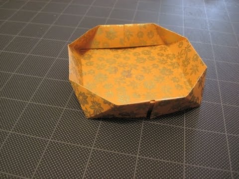 Origami bevel edge dish / box