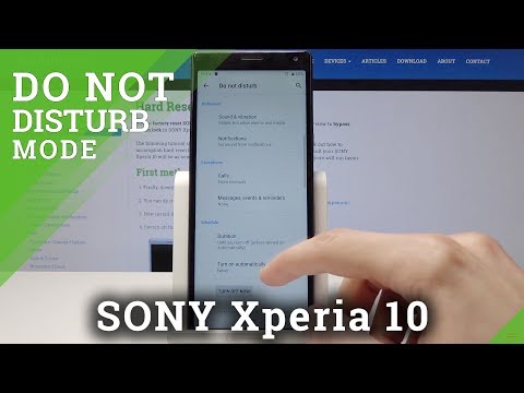 How to Turn On Do Not Disturb in SONY Xperia 10 - DND Settings