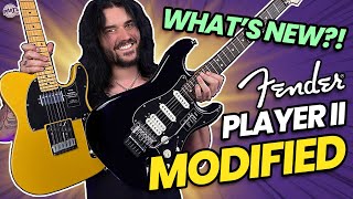 Video thumbnail for Fender Player II MODIFIED Guitars! - Floyd Roses, Locking Tuners, Noiseless Pickups & More! by PMTVUK