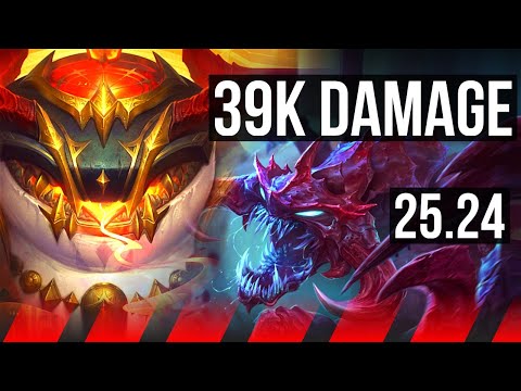 TAHM KENCH vs CHO'GATH (TOP) | 39K damage, Good KDA: 12/1/3 | EUW Master | 25.24
