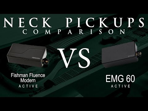 Fishman FLUENCE MODERN (alnico) vs EMG 60 - Active Neck Pickup Guitar Tone Comparison Demo