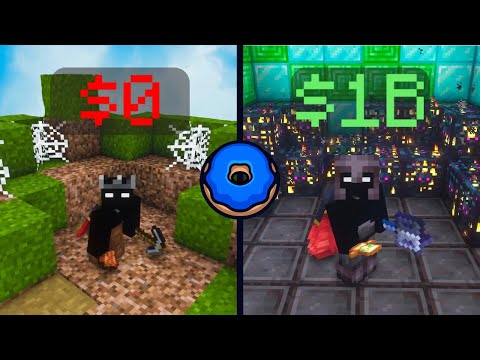 How I Went from $0 to $1 BILLION on Donut SMP (Fastest Money Method) | EP1. 0-100M