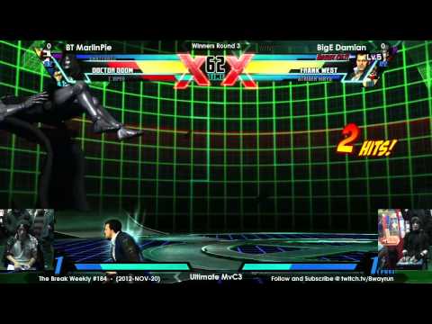 The Break #184   UMvC3 W3   BT MarlinPie VS BigE Damian