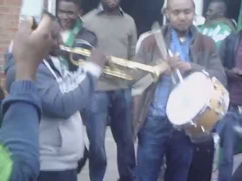 Nigeria v Scotland - fans outside stadium before kick off
