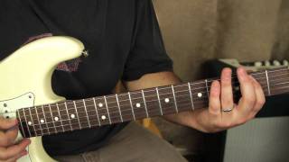 Stevie Ray Vaughan - Pride and Joy - How to play on guitar - tutorial - opening