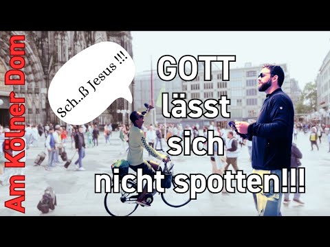 Am Kölner Dom Evangelisation