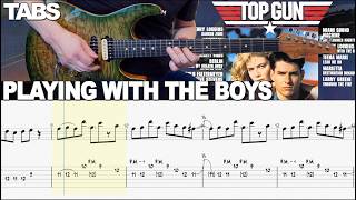 Kenny Loggins - Playing With The Boys | Guitar cover WITH TABS | TOPGUN