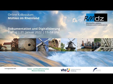 Online-Kolloquium MÜHLEN IM RHEINLAND: Dokumentation und Digitalisierung