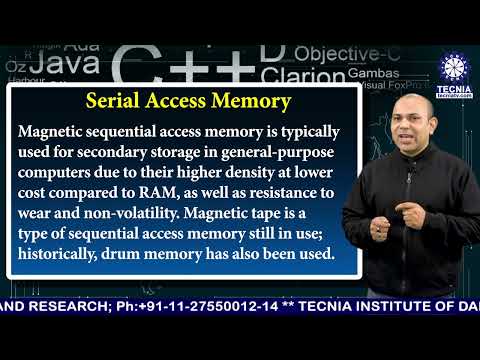 Introduction to Computer| Serial Access Memory| BCA| Dr. Deepak Sonker| TIAS| Tecnia TV