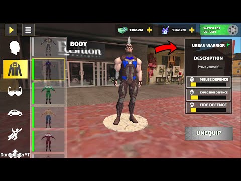 Rope Hero Vice Town - (Complete Arena Task and Unlocked New Character or avatar URBAN WARRIOR) - HD