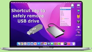 Shortcut Key to Safely Eject Pen Drive or Hard Drive from MacBook