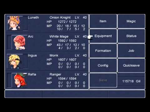 Final Fantasy 3 #38 Dark Blade Training!