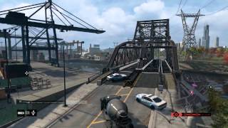 Watch Dogs Piledriver shotgun  gunfight Cement truck getaway