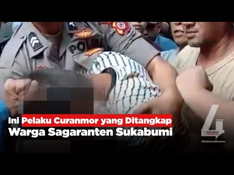 Video: Ini Pelaku Curanmor yang Ditangkap Warga Sagaranten Sukabumi