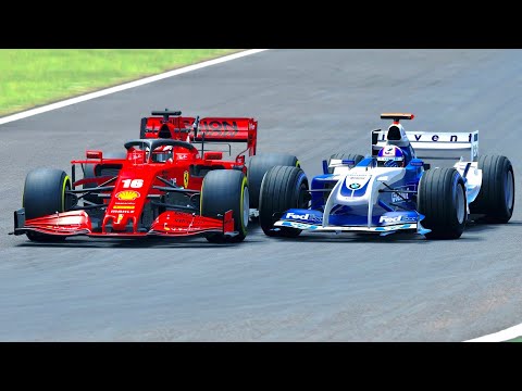 Ferrari F1 2020 vs Williams F1 2004 at Monza