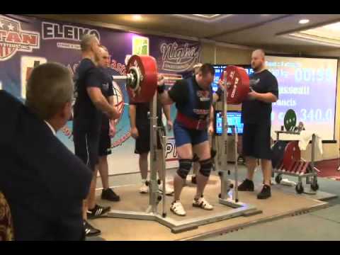 Francis Rousseau -  2011 IPF World Masters Third Squat 749 lbs