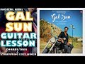 GAL SUN FULL SONG GUITAR LESSON AKHIL SACHDEVA LATEST SINGLE EASY CHORDS STRUMMING E A B