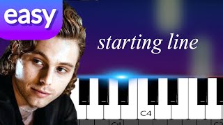 Luke Hemmings - Starting Line (5SOS)  / EASY PIANO TUTORIAL
