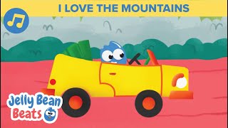 ⛰ I Love the Mountains 🌼 w/ Lyrics  | Nursery Rhymes for Toddlers 🎵 Jelly Bean Beats