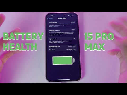 Battery Health UPDATE on iPhone 15 Pro Max