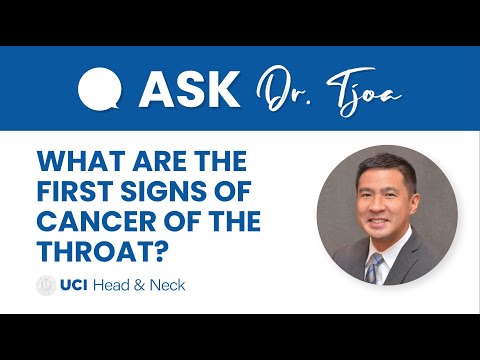 What are the First Signs of Cancer of the Throat? - Dr. Tjoson Tjoa